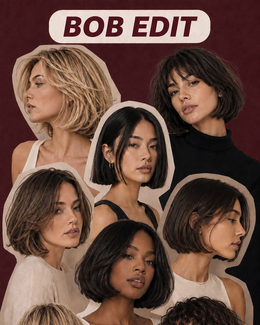 The Bob Edit — ten bob shapes to know, Touchée Organic Salon Juno Beach