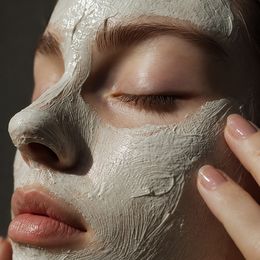 Antioxidant serum worked into the skin