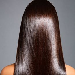 Deep brunette finished to a hard shine after a gloss