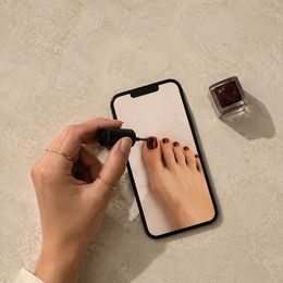 A pedicure with the nail health taken as seriously as the shade