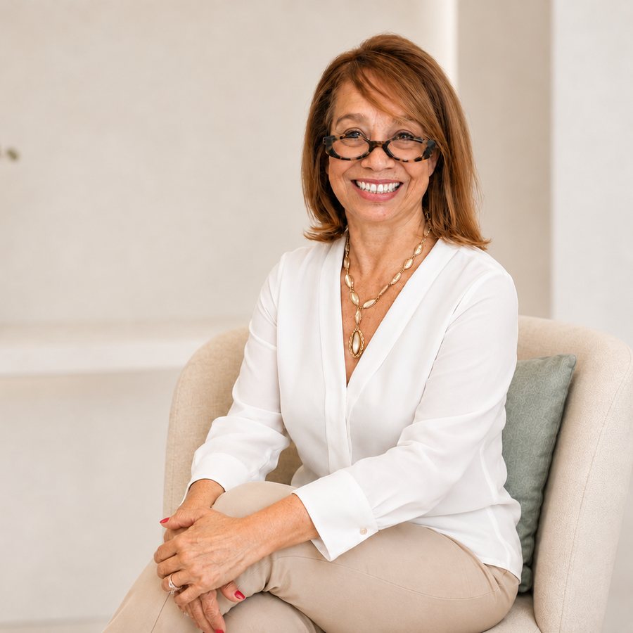Nancy, owner and colorist at Touch&eacute;e Organic Salon, Juno Beach