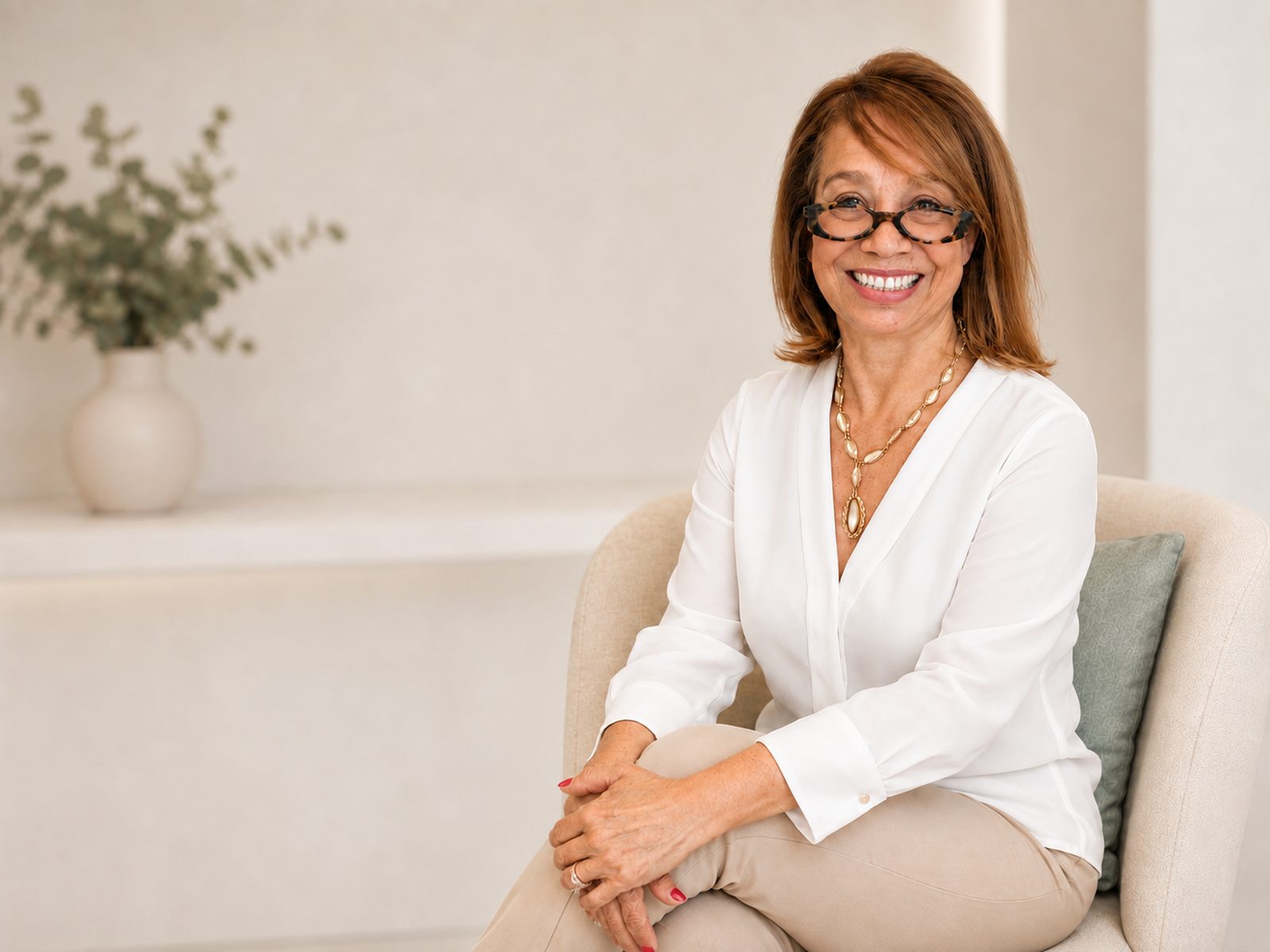 Nancy Irizarry, owner and colorist at Touch&eacute;e Organic Salon in Juno Beach, Florida