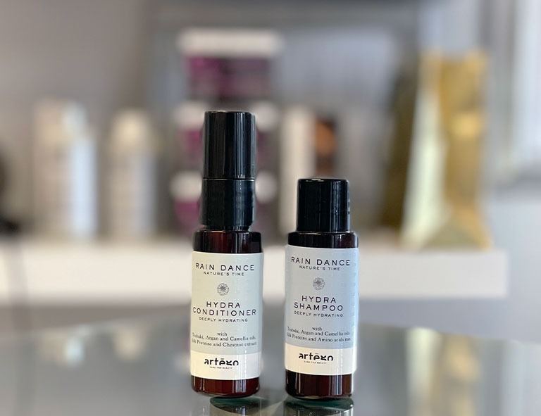 Olaplex bond repair products used to protect hair during color