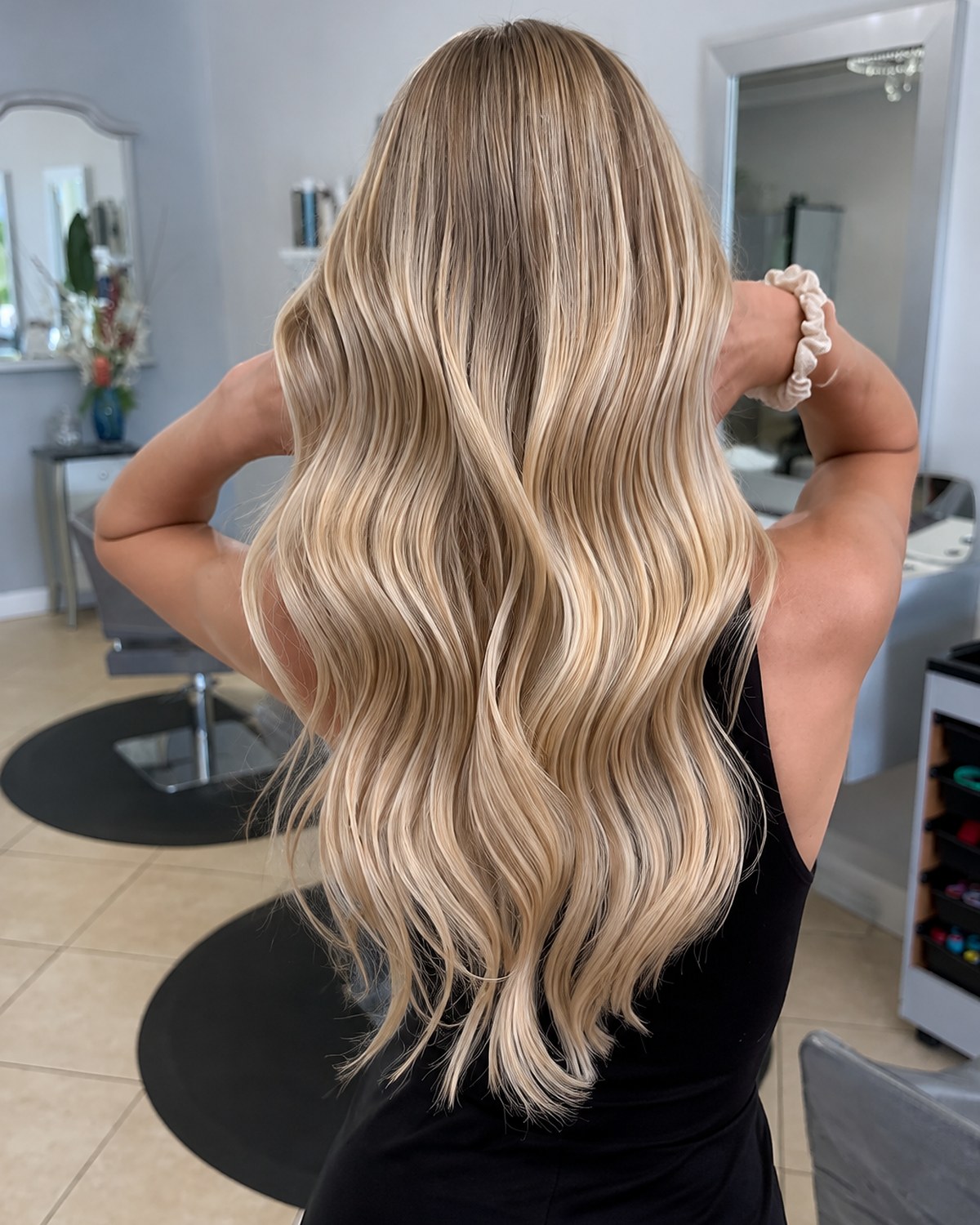 Dimensional blonde coloured at Touchée Organic Salon, near North Palm Beach