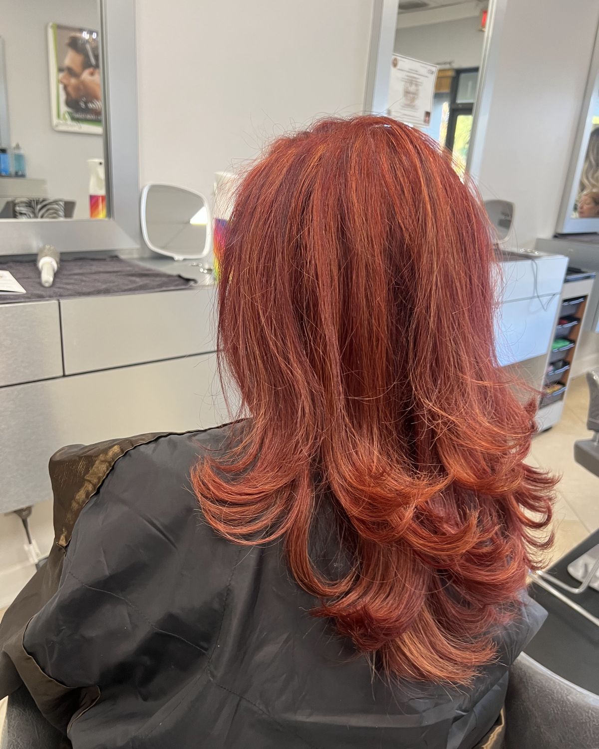 Bright copper with layers and movement — Toucheé Organic Salon, Juno Beach