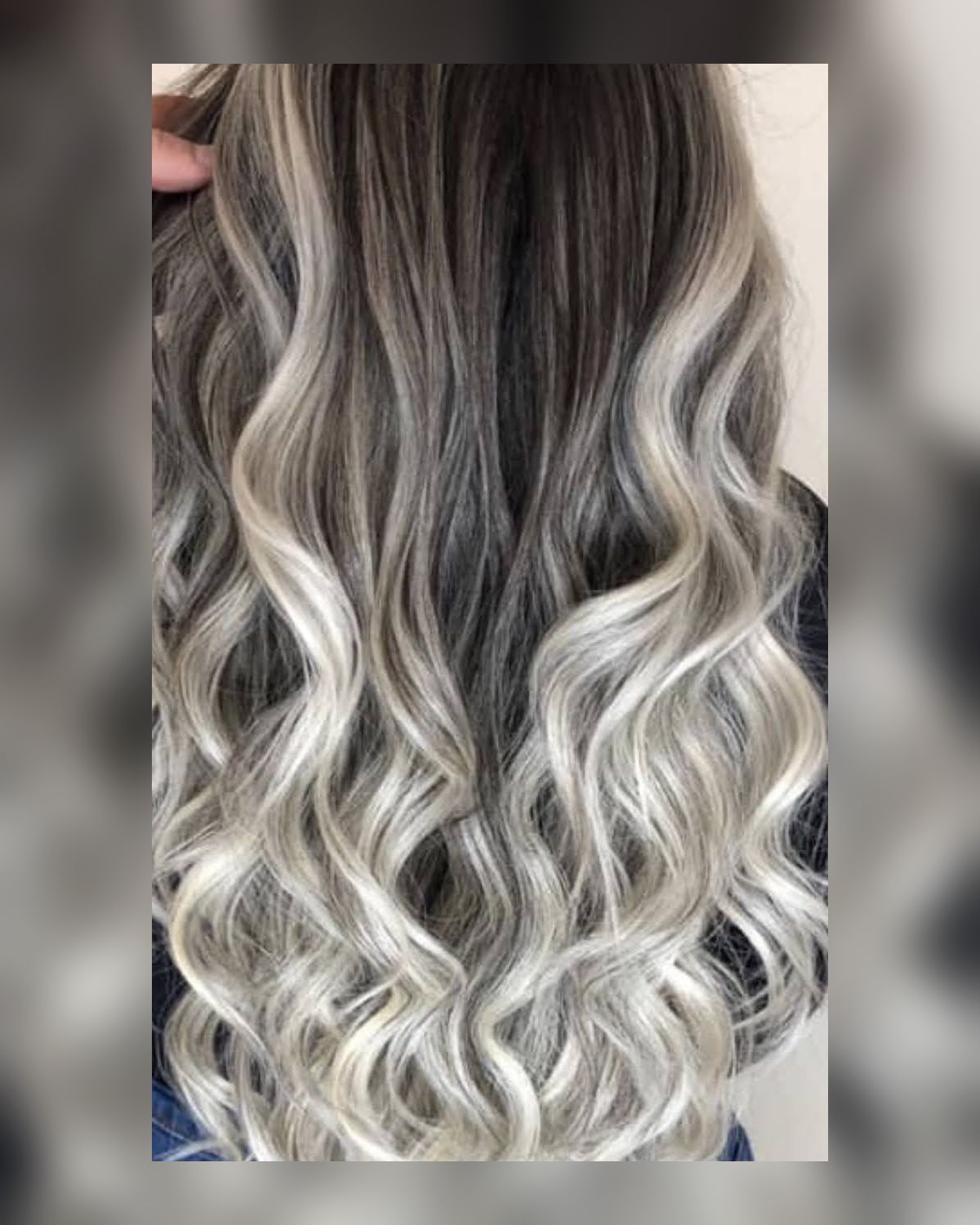 Shadowed root melting into platinum, hand-painted and toned — Toucheé Organic Salon, Juno Beach
